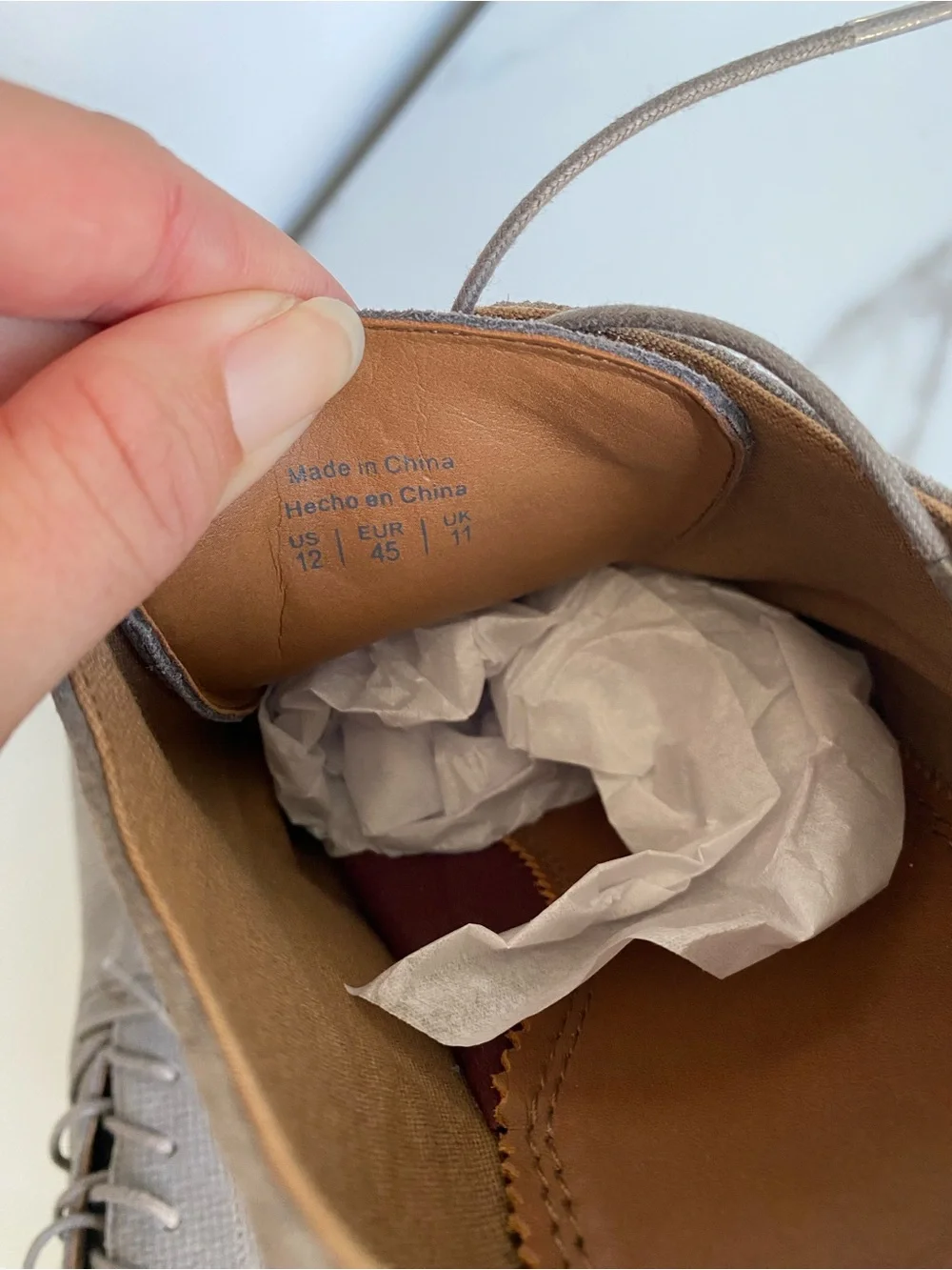 ALDO men’s grey dress shoes size 12 suede